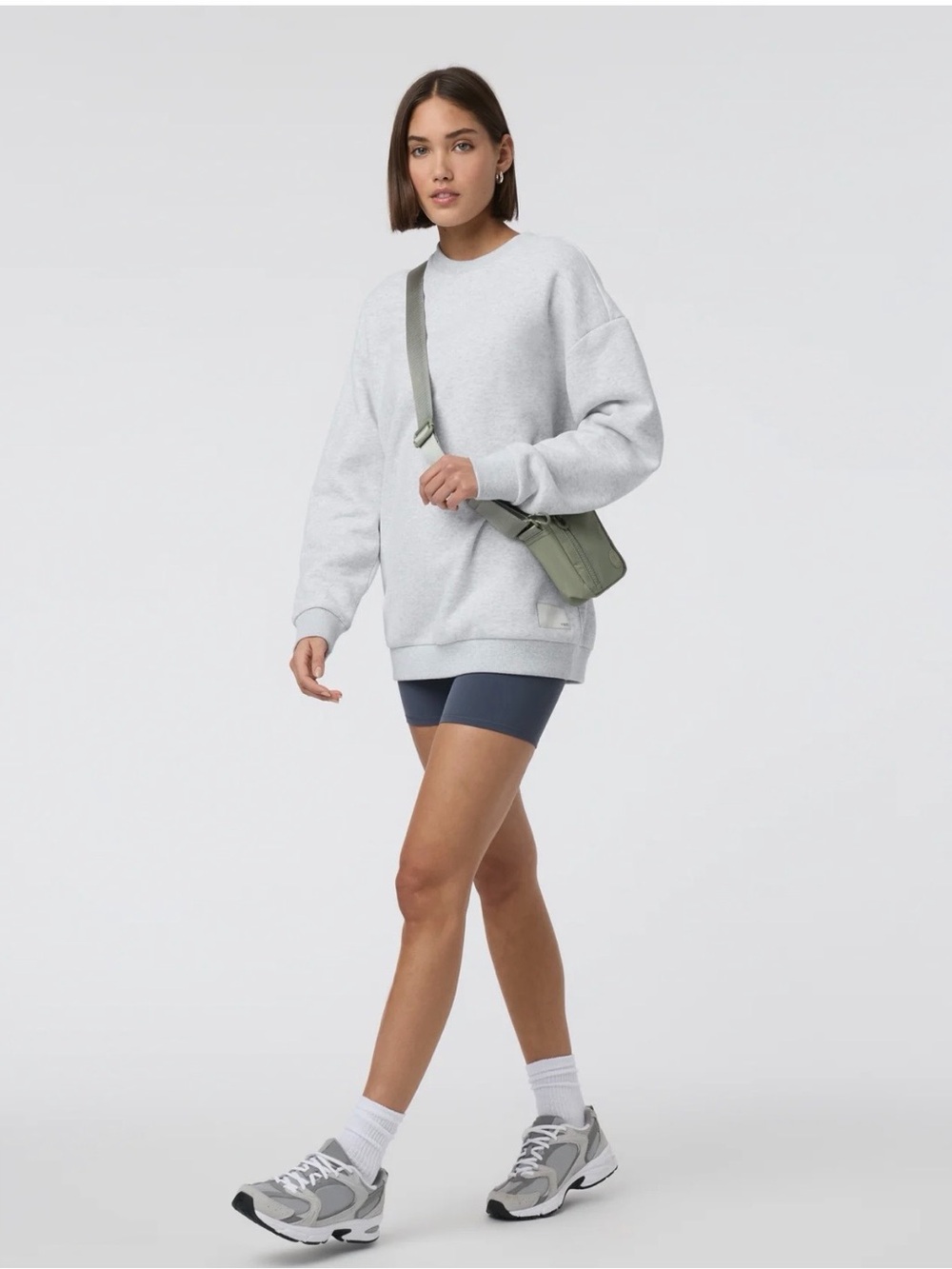 Vuori Restore Oversized Crew 2.0 Unisex Medium Pale Grey Heather